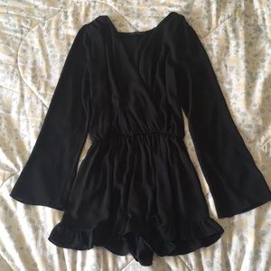 Black Honey Punch Romper